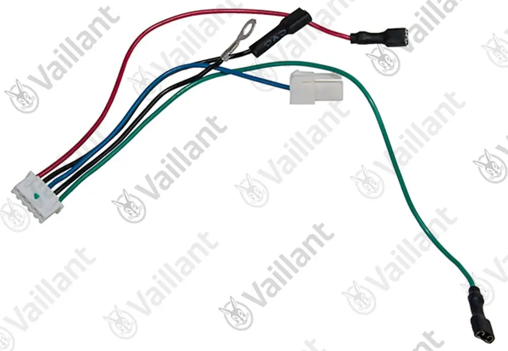 Vaillant Kabelbaum mit mehreren farbigen Drähten und Steckverbindungen für elektrische Anschlussanwendungen, geeignet für spezifische Heiz- oder Klimageräte.